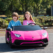 2026 XXL 24V Lamborghini Aventador Brushless Motor electric 2 Seater Kids Ride On Cars Leather Seat Tubeless Air Tires