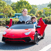 2026 XXL 24V Lamborghini Aventador Brushless Motor electric 2 Seater Kids Ride On Cars Leather Seat Tubeless Air Tires