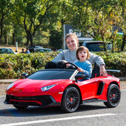 2026 XXL 24V Lamborghini Aventador Brushless Motor electric 2 Seater Kids Ride On Cars Leather Seat Tubeless Air Tires