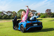 2026 XXL 24V Lamborghini Aventador Brushless Motor electric 2 Seater Kids Ride On Cars Leather Seat Tubeless Air Tires