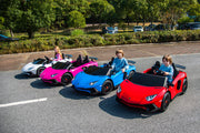 2026 XXL 24V Lamborghini Aventador Brushless Motor electric 2 Seater Kids Ride On Cars Leather Seat Tubeless Air Tires