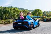 2026 XXL 24V Lamborghini Aventador Brushless Motor electric 2 Seater Kids Ride On Cars Leather Seat Tubeless Air Tires