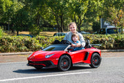 2026 XXL 24V Lamborghini Aventador Brushless Motor electric 2 Seater Kids Ride On Cars Leather Seat Tubeless Air Tires