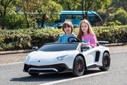 2026 XXL 24V Lamborghini Aventador Brushless Motor electric 2 Seater Kids Ride On Cars Leather Seat Tubeless Air Tires