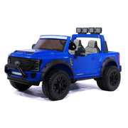 KINGTOYS.ca 2027 Licensed Ford F450 Custom Edition 24V Kids Ride-On Car Truck Rubber Tires, Leather Seat with Parental Remote