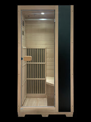 Blisspod, Vienna, Far Infrared Sauna Canadian Hemlock Very Low EMF Sauna, 3 Heaters – 1 Person