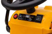 KINGTOYS.ca 2026 12V Excavator Tractor Trailer Kids Ride On One Seater Electric Truck with RC and Wagon
