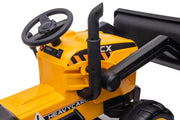 KINGTOYS.ca 2026 12V Excavator Tractor Trailer Kids Ride On One Seater Electric Truck with RC and Wagon