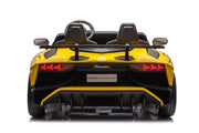 2027 24V XXL Licensed Lamborghini Aventador 200 Watts Brushless Motor electric 2 Seater Kids Ride On Cars Leather Seat Tubeless Air Tires