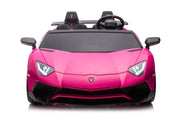 2027 24V XXL Licensed Lamborghini Aventador 200 Watts Brushless Motor electric 2 Seater Kids Ride On Cars Leather Seat Tubeless Air Tires