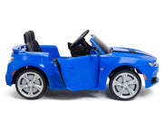 KINGTOYS.ca 12V Chevrolet Camaro 2SS Kids Ride On One Seater Electric Car with Leather Seat, Rubber Tires and RC
