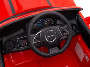 KINGTOYS.ca 12V Chevrolet Camaro 2SS Kids Ride On One Seater Electric Car with Leather Seat, Rubber Tires and RC