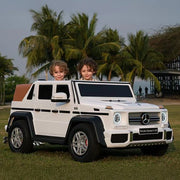 2026 Licensed XXL 24V Mercedes Maybach G650 Big Kids & Adults Ride On 2 Seater Cars, Brushless Motor, Leather Seat, Rubber Air Tires