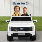 Licensed 24V Ford F150 Lighting Edition Kids Ride on 2 Seater Truck, Rubber Tires with Remote Control