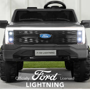 Licensed 24V Ford F150 Lighting Edition Kids Ride on 2 Seater Truck, Rubber Tires with Remote Control