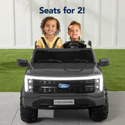 Licensed 24V Ford F150 Lighting Edition Kids Ride on 2 Seater Truck, Rubber Tires with Remote Control