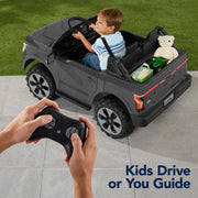 Licensed 24V Ford F150 Lighting Edition Kids Ride on 2 Seater Truck, Rubber Tires with Remote Control
