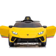 Lamborghini Aventador Svj 12v Kids Ride sur la voiture avec télécommande rouge