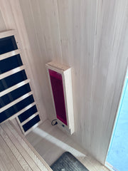 Blisspod, Milano, Full Spectrum Sauna Canadian Hemlock Ultra Low EMF, 6 Far Infrared & Red Glass Heater & Chromotherapy – 2 Person