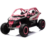 2027 Officially Licensed 2x24V LX Performance Can-Am Maverick 4WD Edition 2-Seater Pack Kids Ride on Buggy Eva Wheels Leather Seats RC