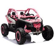 2027 Officially Licensed 2x24V LX Performance Can-Am Maverick 4WD Edition 2-Seater Pack Kids Ride on Buggy Eva Wheels Leather Seats RC