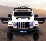 Style 12V Jeep Wrangler avec télécommande parentale, moteurs doubles, système et plus encore! (Rouge)