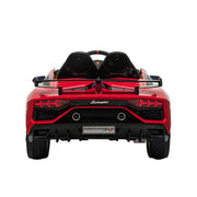 Lamborghini Aventador SVJ 12v Kids Ride sur la voiture avec une télécommande rose