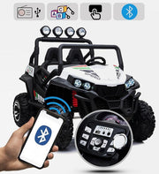 2022 Spade Dune Buggy xxl | Batterie 24V et 4x4 | Siège en cuir et pneus en caoutchouc | Haut-parleur Bluetooth bleu