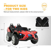 2024 12V Slingshot Style with Parental Remote Control Kids Ride On 1 Seater Cars