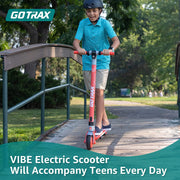 Gotrax GKS Scooter électrique pour les enfants de 6 à 12 ans 6 "Roue en caoutchouc solide Cadre d'aluminium léger noir
