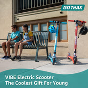 Gotrax GKS Scooter électrique pour les enfants de 6 à 12 ans 6 "Roue en caoutchouc solide Cadre d'aluminium léger noir