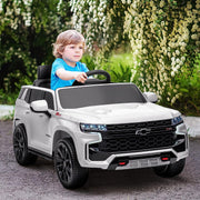 2023 Licensed 12V Chevrolet Tahoe Kids Ride On 1 Seater Cars Leather Seat & Rubber Tires RC