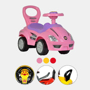 King Toys Deluxe Ride sur et poussez la voiture rose