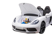 24v Porsche Panamera Style XXL Ride sur la voiture pour les enfants et les adultes blancs