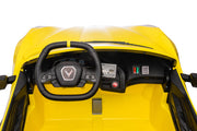 Lamborghini Aventador SVJ 12v Kids Ride sur la voiture avec télécommande jaune