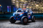 2023 24V Police Dune Buggy 2 Seater Ride On Cars 4x4 With Remote Control