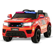 2023 12V Fire Fighter Truck Kids Ride On 1 Seater SUV Cars RC