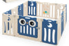 Panelled Indoor/Outdoor Foldable Playpen, Fence, Safety Play yard with Activity for Toddlers and Infants