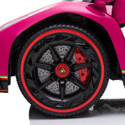 2022 Lamborghini Veneno 24V 4x4 sièges en cuir améliorés pneus en caoutchouc en rouge tactile rouge