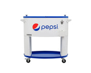 Permasteel Sporty Oval Patio Cooler Pepsi - 80QT