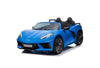 Licensed 24V Chevrolet Corvette C8 Kids Ride On Cars, Leather Seat, Rubber Tires With RC