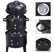 Barbecue Charcoal Smoker Grill 4-in-1