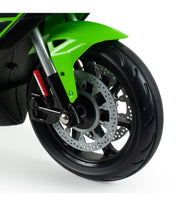 Officially Licensed Ninja Kawasaki ZX10 12V Electric Motorcycle Removable Rear Stabilizing Wheels | INJUSA