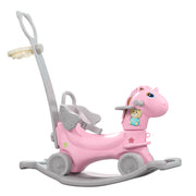 Toddlers and Infants Rocking/Foot to Foot Ride on Horse with Handle, Music , Ball Frame